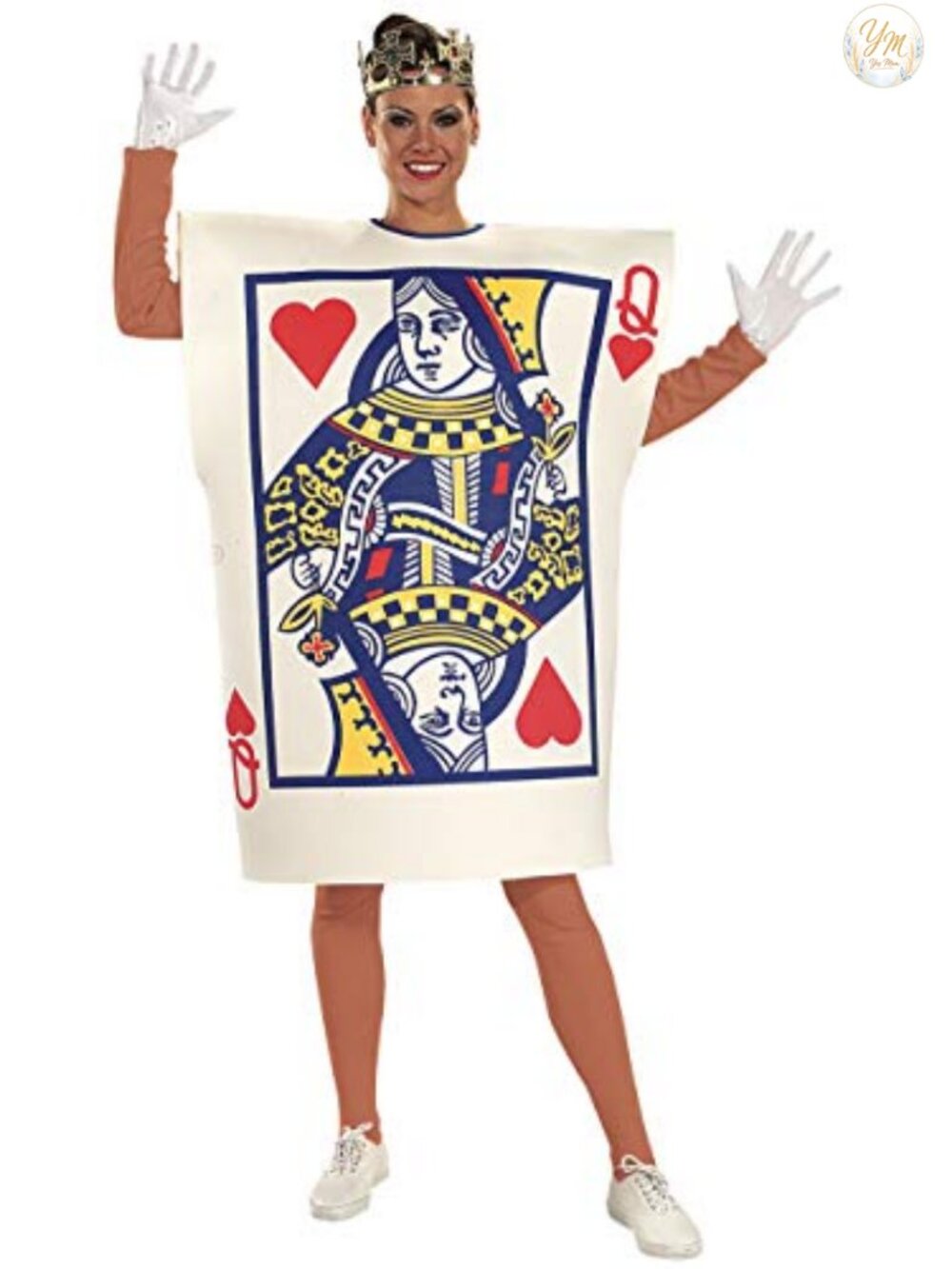 Queen of Hearts Costume Foam Tunic Headpiece Adult Halloween Cosplay
